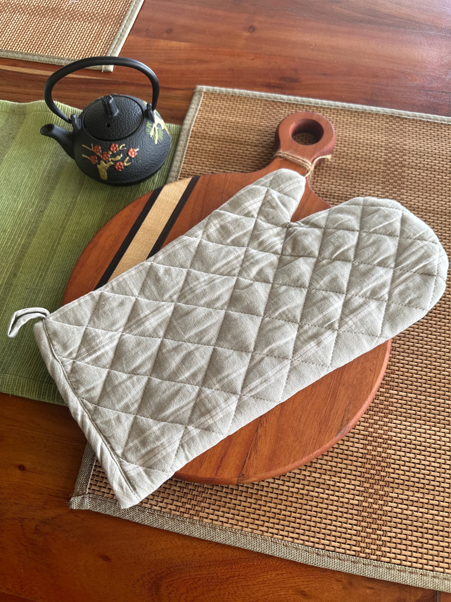 Grey Kitchen Oven Glove