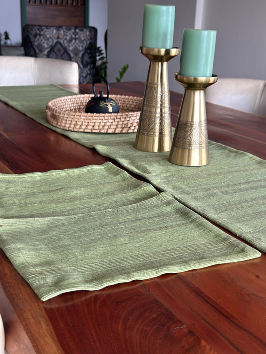 Green Table Mats Set of 6