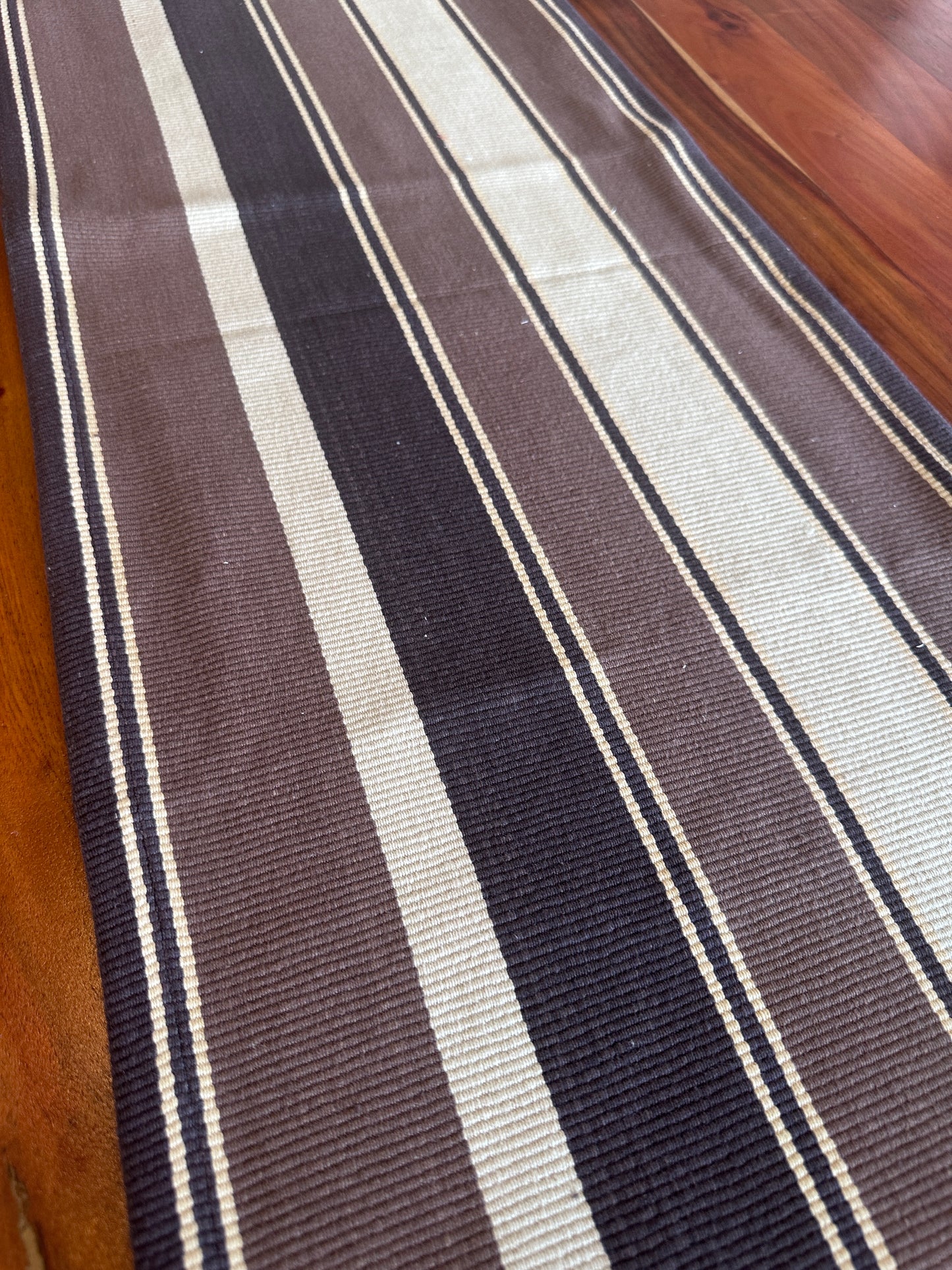 Brown Multi striped Runner