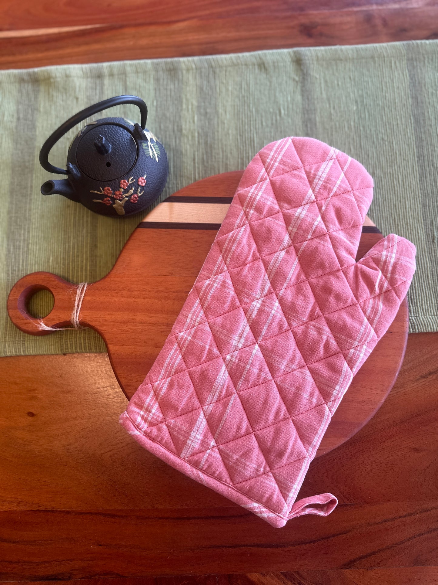 Pink Kitchen Oven Glove